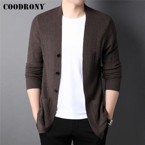 COODRONY Brand Autumn Winter Soft Warm Cardigan Men Clothing New Arrival Streetwear Fashion Knitwear Sweater Coat Jumpers C2143