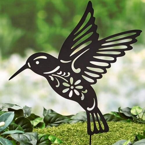Creative Metal Animal Stake For Yard Sign Bird Yard Art Lovely Decorative Stakes For Yard Lawn Festivals Decorations Gifts