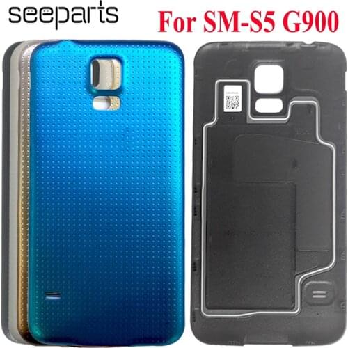 For Samsung Galaxy S5 G900F G900I G900A Battery Door Housing Cover Case For Samsung S5 Battery Cover Shell Replacement Parts