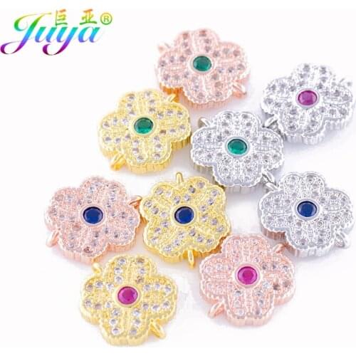 Fashion Jewery Making Findings Handicraft Flower Connector Charms For Women Handmade Jewelry Earrings Making