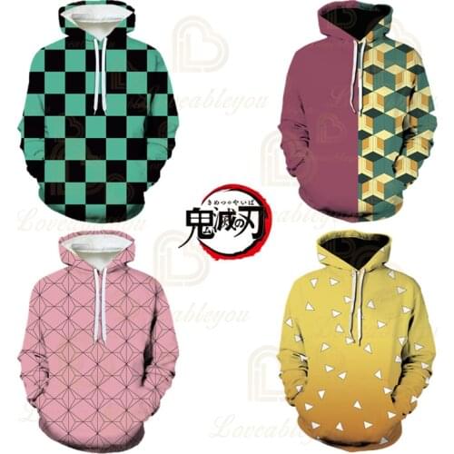Demon Slayer Kamado Tanjirou Hot Hooded 3D Hoodies Men Sweatshirts Fashion Autumn Hip Hop Tracksuits Casual Hoodie Pullovers