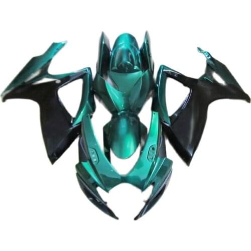 Injection Motorcycle Fairings for SUZUKI GSXR 600 750 2006 2007, Green Black fairing kit GSXR600 GSXR750 k6 k7 PL255