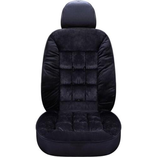 Autumn Winter Universal Plush Car Front Seat Cover Cushion Auto Soft Pad Mat