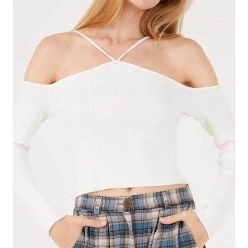 QUELERK Women's Knitted T-shirts