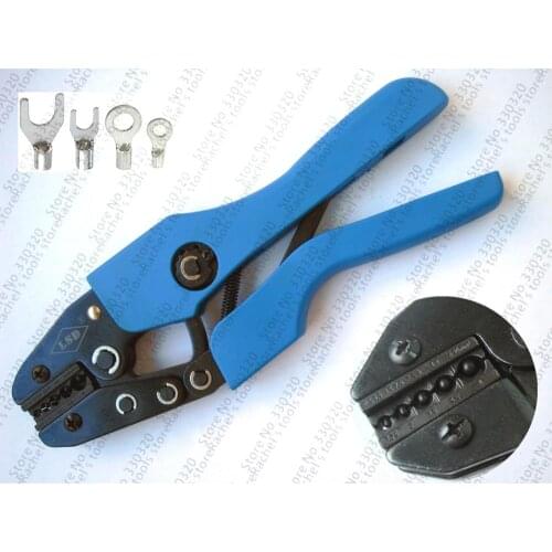 Manual ratchet terminal crimping tool for non Insulated Terminals and connector 0.5-10mm2 22-8AWG AN-0510TD