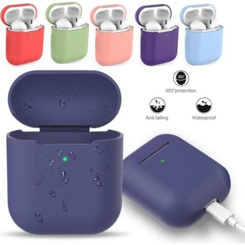 Silicone Cases For Airpods 1 2 Luxury Protective Earphone Anti-drop Case For Apple Airpods2 Air Pods 2 Shockproof Sleeve