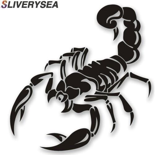 SLIVERYSEA 28CM*16CM Car Styling Funny Scorpion PVC Vinyl Car Stickers and Decals