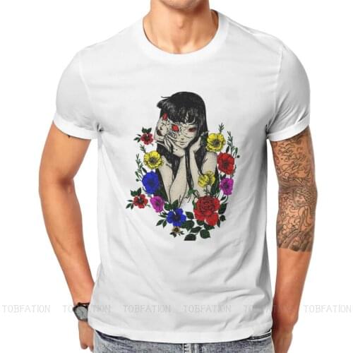 Tomie Flowers Unique TShirt Uzumaki Japanese Horror Anime Manga Comfortable Hip Hop Graphic T Shirt Short Sleeve Hot Sale