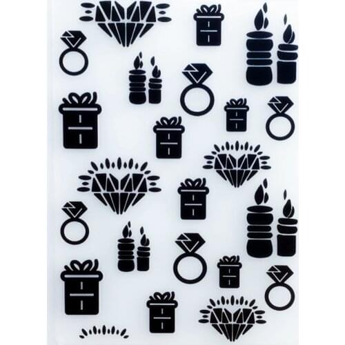 YLEF103 Marriage Plastic Embossing Folder For Scrapbook Stencils DIY Photo Album Cards Making Decoration Scrapbooking Tools New