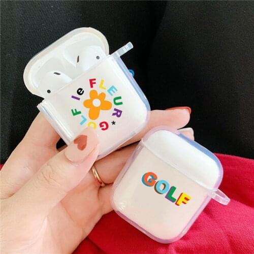 Golf Wang Tyler Creator Funny Case for Airpods1 2 Cases Bluetooth Earphone Cover Transparent Silicone Soft Cover Headphone Case