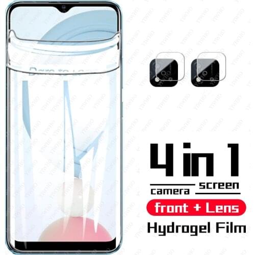 Protective Film for OPPO Realme C21 Screen Protectors on Realmi C 21 Realmec21 6.5" Hydrogel Film on Realme C21 Camera Len Glass
