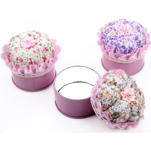 1PCS Pumpkin Shape Pin Cushion Needle Pincushions with Storage Case for DIY Needlework Crafts Multifunction Sewing Pin Cushion