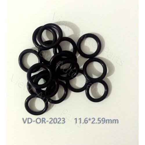 20pcs For Wide range of Injector Rubber O'Rings ORings O Rings O-Rings Fuel Injector Repair Kits 11.6*2.59mm VD-OR-2023