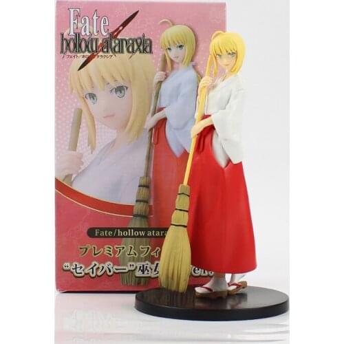 21cm New Arrival Anime Fate/Stay Night Hollow Ataraxia Saber Psychic Ver PVC Action Figure Model Collection Toys