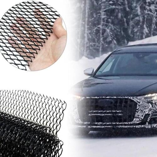 Car Grille Mesh Sheet 8x25mm Seagull Shape Grids Aluminum Alloy Modified Bumper Fender Grill Net Bumper Fender Grill Net