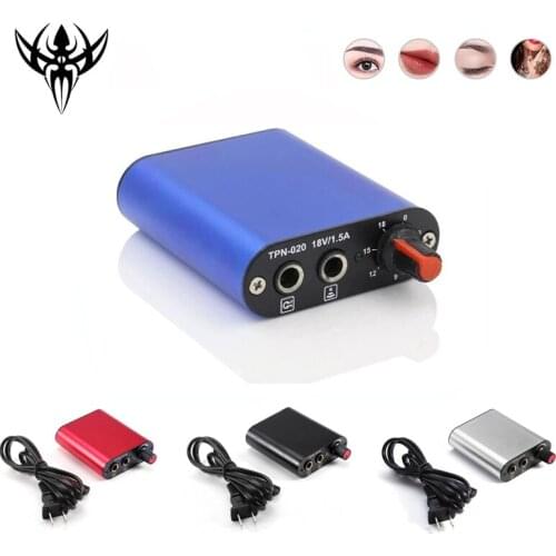 4 Colors Tattoo Power Supply Professional Motor Mini Power Supply For Rotary Tattoo Machine Gun Tool Supplies