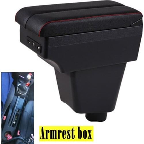 For Renault Clio 3 Captur Armrest box central Store content box with USB interface central Store content box with USB interface