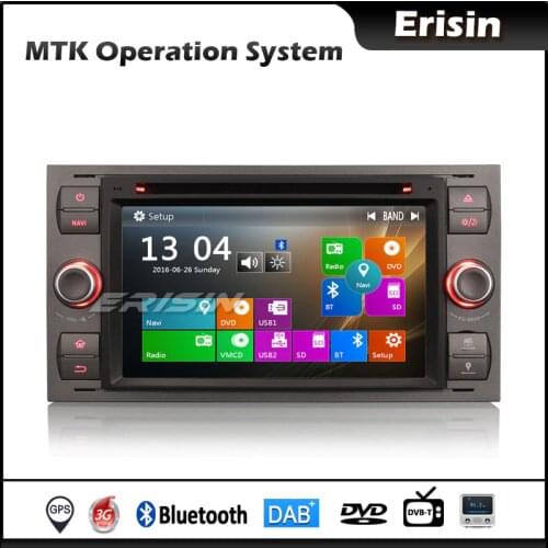 Erisin EU Warehouse 7166 7" GPS DAB DVR CD BT DTV Car Stereo for Ford C S Max Mondeo Kuga Focus Fiesta Fusion