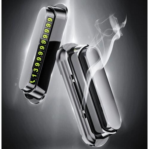 Temporary Car parking card luminous Phone Number Card Plate Phone Holder Hidenable parking Number with Air Freshener Styling