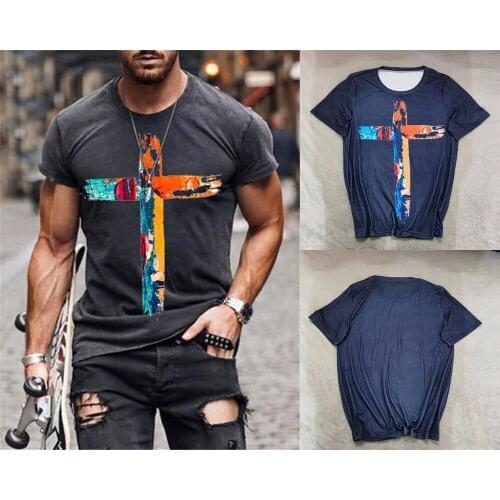 Summer New Fashion Harajuku Ethnic 3d Printing O-neck T-shirt Camiseta Mujer Mens Oversized Retro Short-sleeved T-shirt