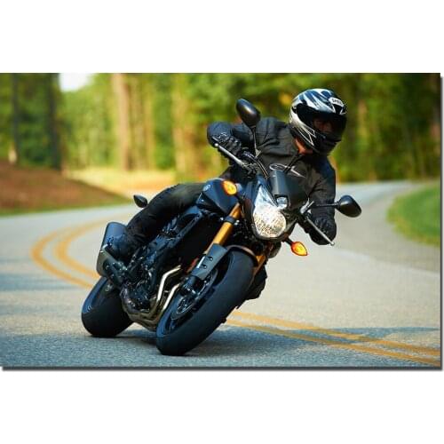 FZ8 Sport Motorcycle Poster Canvas Cloth Fabric Print Painting for Home Decor Wall Art Picture