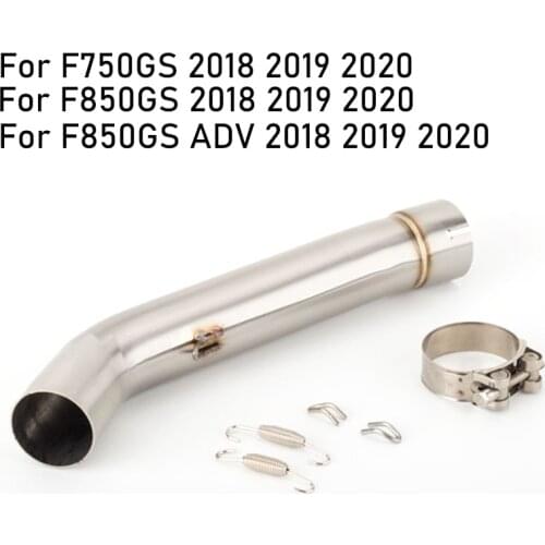 Motorcycle Exhaust Muffler Mid Link Pipe Escape Slip-on For BMW F850GS / ADV 2018 2019 2020 F750GS F850GS F 850 GS 18 19 20