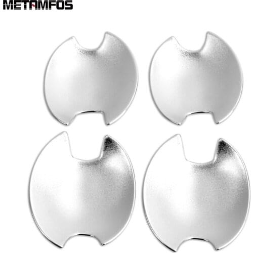 For Mitsubishi Delica 2020 2021 Chrome Door Handle Bowl Cover Molding Trim Decoration Sticker Exterior Accessories Car Styling