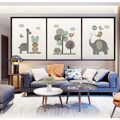 Customized Glass Sticker Film Transparent And Opaque Anti-Peep Window Cartoon Childrens Room Shading Sliding Door Frosted Priva