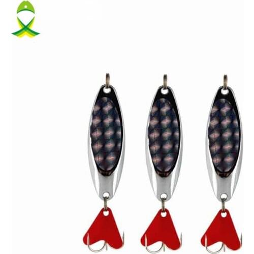 JSM 5pcs/lot 28g Spoon Lures Metal Fishing Lures Hard Bait Fresh Water Bass Walleye Carppie Fishing Tackle