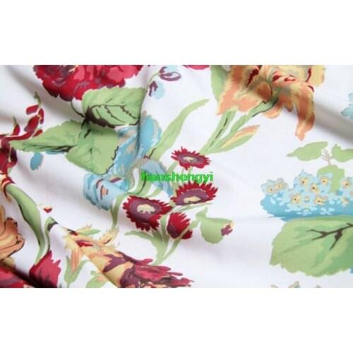 Classical fashion big flower super artistic sense ink printing fashion fabric