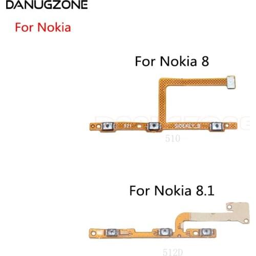 Power Button Switch Volume Button Mute On / Off Flex Cable For Nokia 8 TA-1012 8.1
