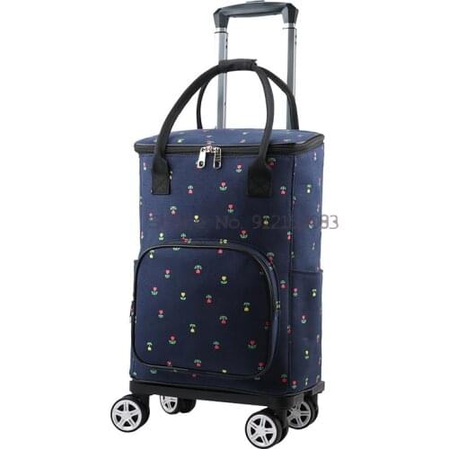 Grocery Shopping Cart, Small Cart, Mother, Grocery Shopping Bag, Small Carry Bag, Home Folding Trolley Shopping Cart, Lightweigh