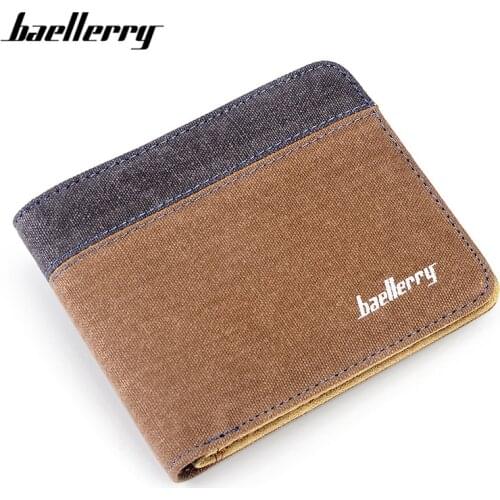 New Retro Man Canvas Wallets Man Purse Fashion Card Holders Small Wallet Brand Designer Multi Pockets Purse For Male