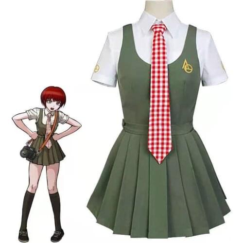 Anime Super Danganronpa V2 Koizumi Mahiru Cosplay Costumes High School Student Girls Uniforms Halloween Carnival Sailor Suits