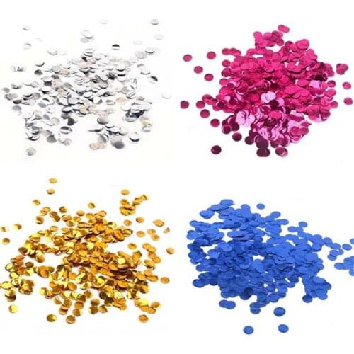 30g/bag Rose Gold Silver Round Laser Sequins Confetti Filling Balloon Birthday Party Wedding Table Decoration Supplies Wholesale
