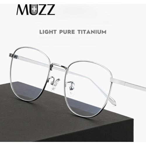 Pure Titanium Square Glasses Frames Men Ultralight Luxury Brand Design Myopia Optical Eyeglasses Frames Computer Eyewear Oculos