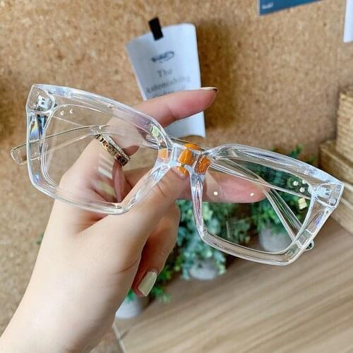 Fashion Square Portable High-definition Oversized Reading Glasses Presbyopia Eyeglasses Large Frame