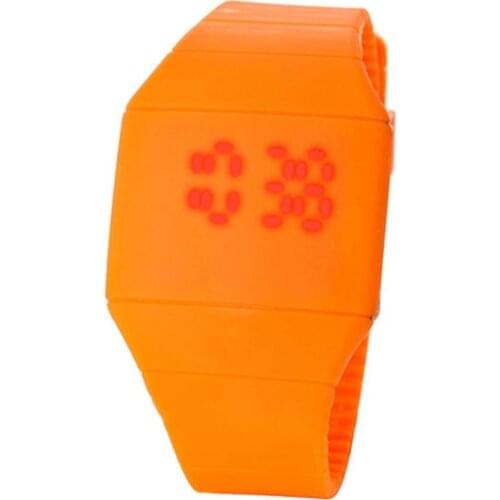 Fashion Men Lady Watch Touch Digital LED Silicone Sport Wristwatch Ultra-thin Watch not for swimming