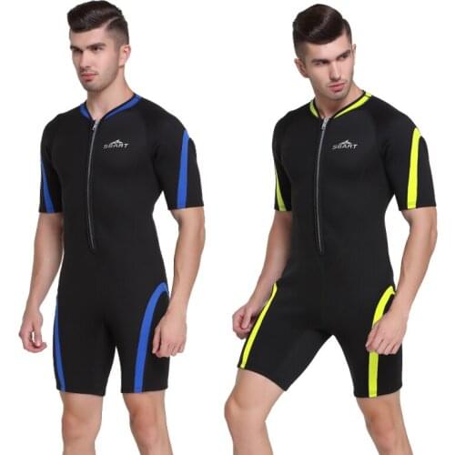 SBART Neoprene Wetsuit Men Snorkeling Surf Mergulho 2mm One piece Suit Diving Equipment Short Wetsuits for Underwater Hunting N