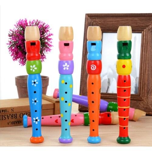 New Wooden Trumpet Buglet Hooter Bugle Educational Toy Gift For Kids Music Instrument Toys for children small Piccol