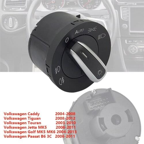 Headlight Fog Lamp Switch For VW Golf MK 5 6 Plus Jetta 3 Tiguan Caddy Passat B6 CC RABBIT 5ND941431B 5ND 941 431B