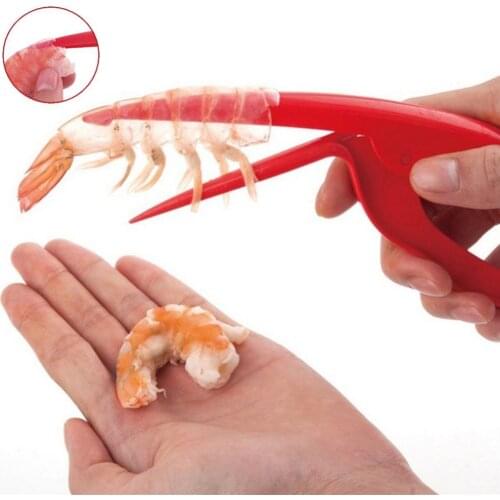 Stainless Steel Prawn Peeler Shrimp Deveiner Peel Device Creative Kitchen Tools Gadgets Cooking Seafood Tools
