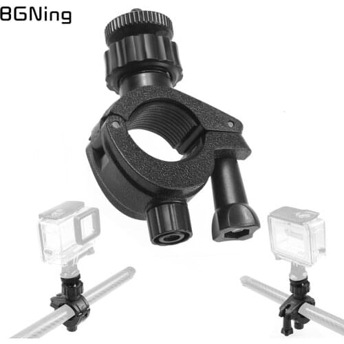BGNing Mobile Phone Holder Bicycle Clip Adjustable Lockable Live LED Flash Selfie Stick Tripod Mount Clamp for Sports Cameras