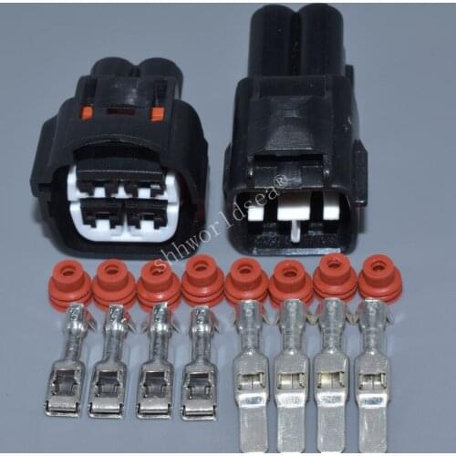 Shhworldsea 4 Pin 2.2mm Auto Headlight Light Socket Oxygen Plug Fan Sockets Connector For Ford Toyota 7283-7041-30 7283-7041-40