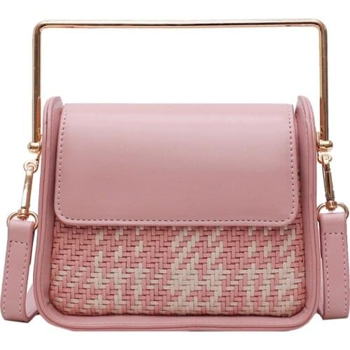 Crossbody Bags For Gilr Fashion Shoulder Bag Womens Messenger Bags Lady Small Flap Tote Stitching Weave Famous Brand Handbags