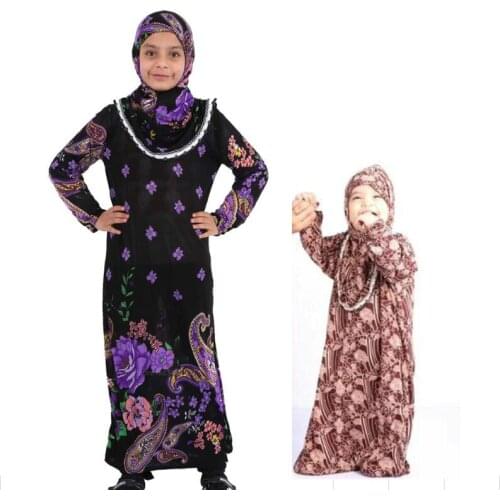 Turkey Clothing Muslim Kids Abaya Girl Dress Caftan Enfant Islamic Dresses Turkish Marocain Turkish Kaftan Jilbab Turc Prayer