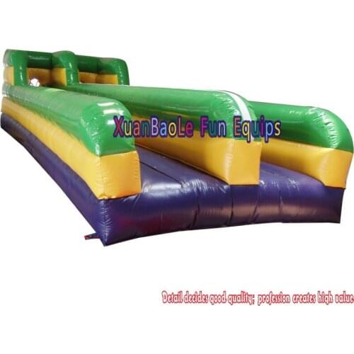 Inflatable Double Lanes Euro Jumping Trampoline Bungee Run for Sale