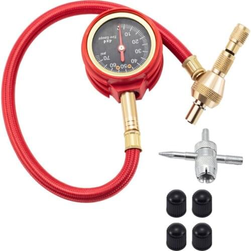 Universal 0-70psi Car pressure gauge tire pressure meter pneumatic air pressure gauge For cars trucks bicycles motorcycles