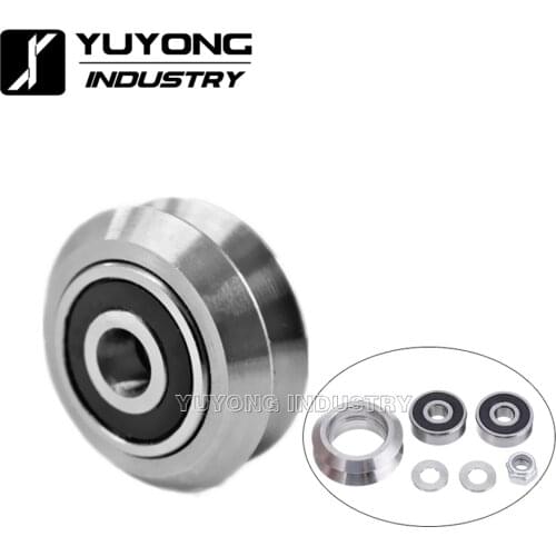 High precision CNC Metal dual v wheel Component for V-slot rail,C-Beam Rail,3D printer parts