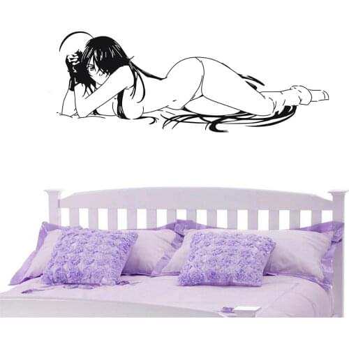 Japanese Cartoon Sexy Girl Vinyl Wall sticker Anime Manga Sexy Bikini Girl Mural Art Wall Decal Home Decoration Bedroom Decor